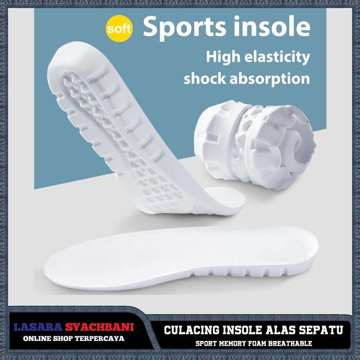 Insole Alas Sepatu Sport Memory Foam Breathable