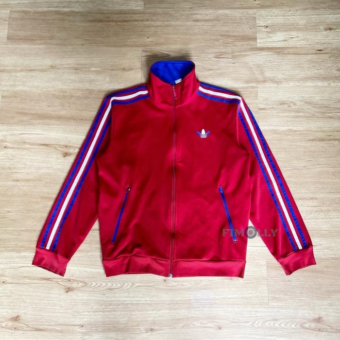 Tracktop Adidas firebird colourway red