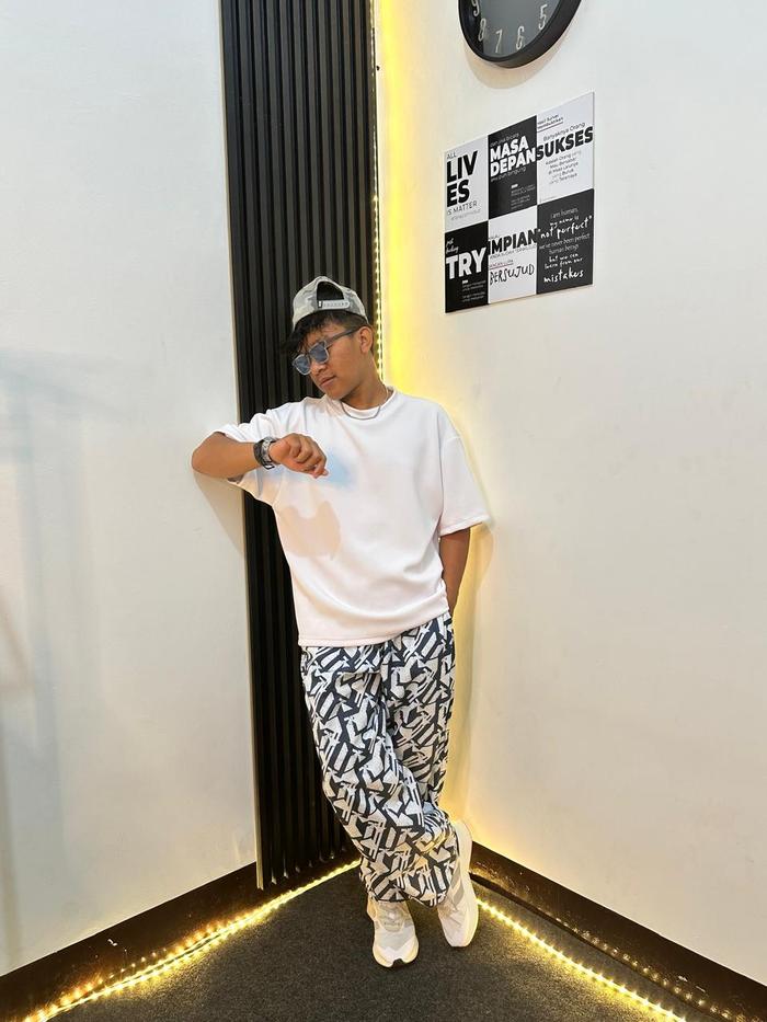 RM Baggy Pants ABSTRAK MOTIP Celana Skena Fleece 280 Gsm Baggy Pants PRIA WANITA