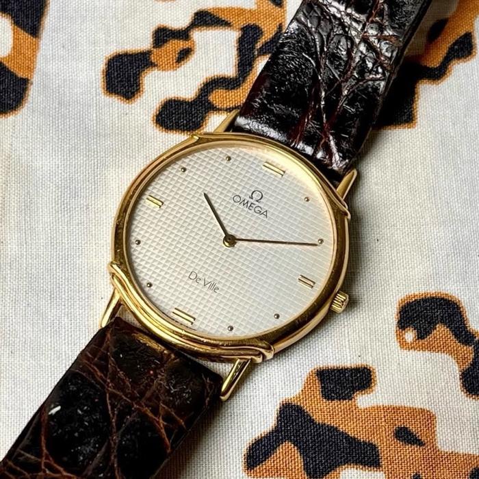 Jam tangan Omega De Ville, Quartz Movement, Unisex Classic Watch