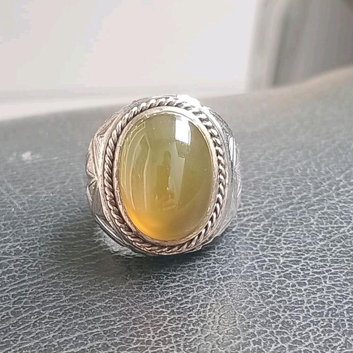 Idocrase Solar Aceh Giwang Ring Perak HM
