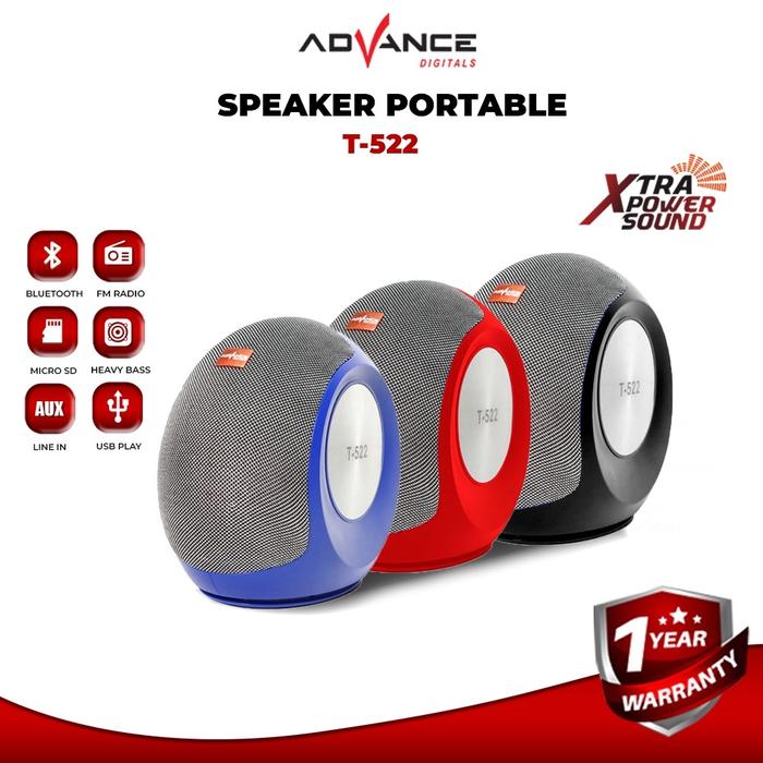 Speaker Bluetooth Music Box T522 Advance T-522