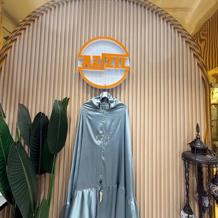 Mukenah Azizil Polos Shilk premium//Mukenah Jumbo