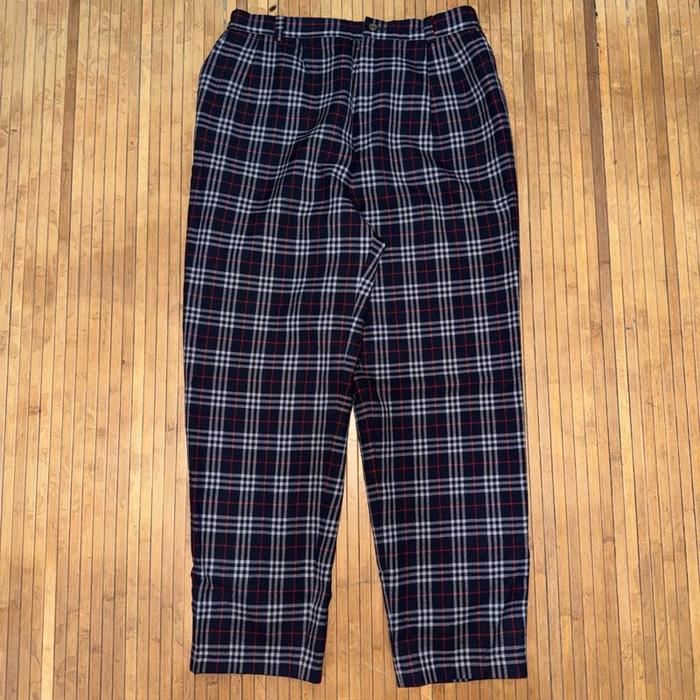 VINTAGE BURBERRYS ICONIC NOVA CHECK PATTERN TARTAN TROUSERS PANTS prada ysl