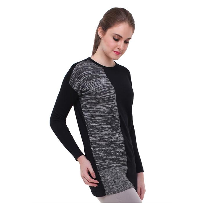 TerLaris Sweater Wanita - Dua Warna - Hitam - LST.360.U704.103.C L/S