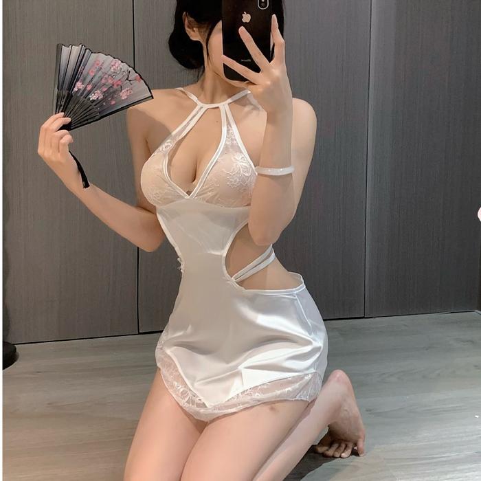 Baju Seksi Wanita Hot Fashion Premium Satin Slim Lingerie Sexy G string Lingery Import Transparan Se