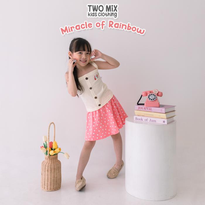 Yuffie - Baju Setelan Anak Perempuan Lucu - Miracle Of Rainbow Set 1-6 Tahun 4362D
