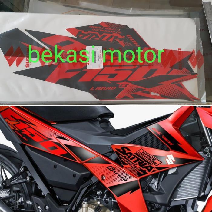 sticker striping suzuki satria fu f1 fi injeksi merah OSEAN