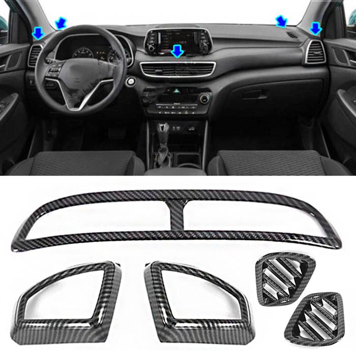 For Hyundai Tucson 2015 - 2020 Carbon fiber Interior
