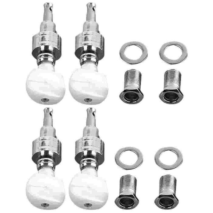 Ukulele Tuner Banjo Tuner Parts 4Pcs Banjo Tuning Pegs Metal Banjo