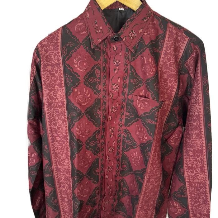 Batik Jambi Pria Lengan Panjang - Model Terbaru