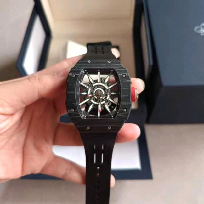 Haofa 1905 Black Carbon Fiber Mechanical Watch