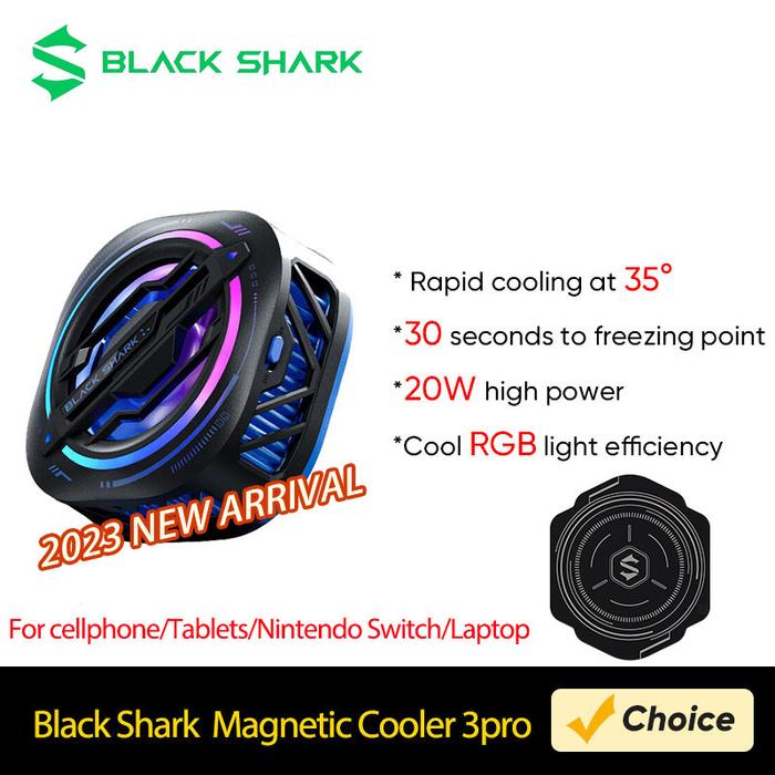 Original Black Shark Magnetic Phone Cooler 3Pro Gaming Air Cooler Radiator For Redmagic 8s Pro iPhon