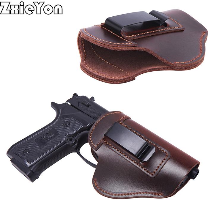 1911 Leather Pistol Holster Glock 19 Berretta 92 Sig Sauer P226 P229