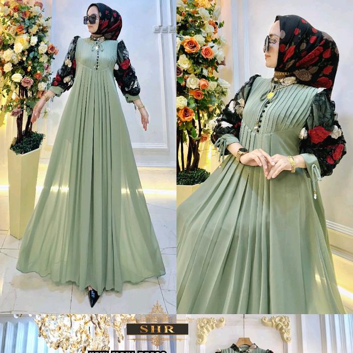 NEW MAXY DRESS SHR ORIGINAL/ MODEL TERBARU DARI BRAND SHR 2024