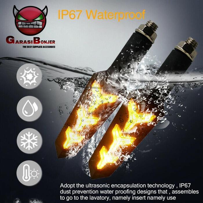 Lampu sen sein running led vario 150 aerox cb vixion byson mt25 adv