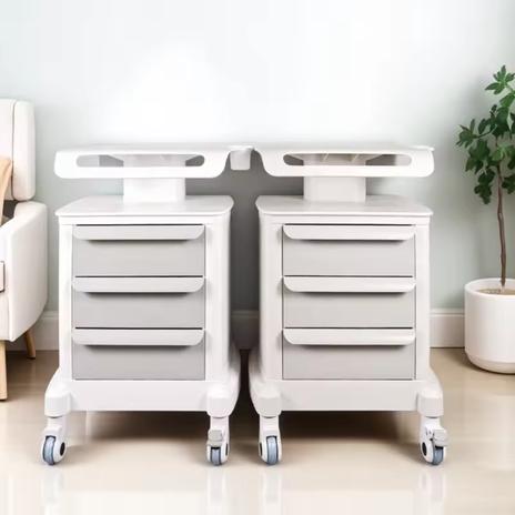 Trolley Hifu Multifungsi 4 Roda Rak Mesin Facial Hydra RF Beauty Equipment Anti Tekan