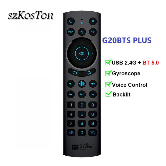 G20BTS Plus Air Mouse Voice Remote Control Wireless Smart Gyroscope