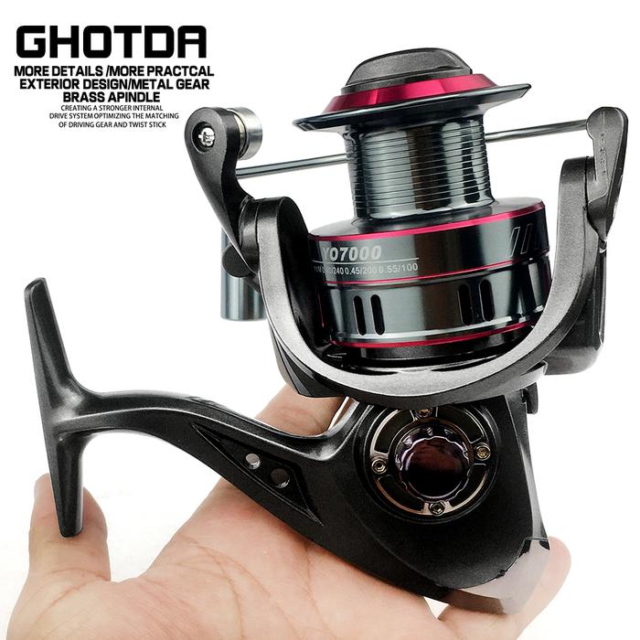 Spinning Reel 1000 2000 3000 4000 5000 6000 7000 Casting Metal Spool