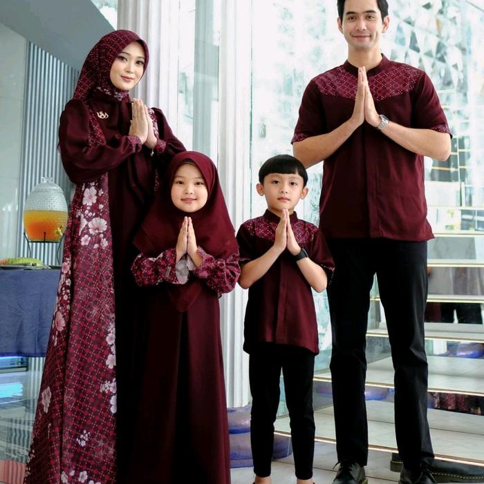 Sarimbit Keluarga Laskar Cinta Series by IsaHijab - Gamis Couple Keluarga dengan Bahan Paulista dan 