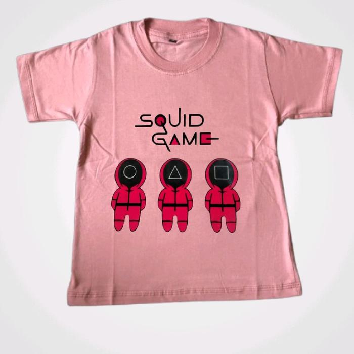 Baju squid game , kaos anak squid game,  kaos squid game