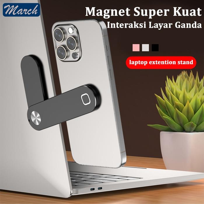 Laptop Extension Magnet Phone Holder Premium Laptop Macbook Stand PC holder magnet Bracket Fixed Fo