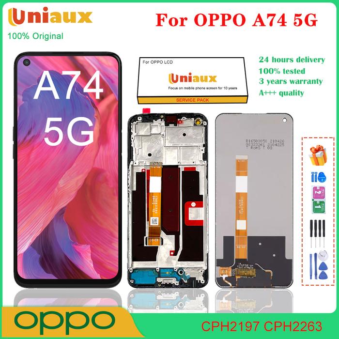 6.5" Original For Oppo A74 5G LCD Display Replacement+Touch Screen