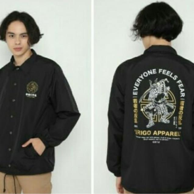 Coach Jacket Erigo / Erigo Apparel / coach pria parasut panjang jaket Distro Bomber - Everyone, L