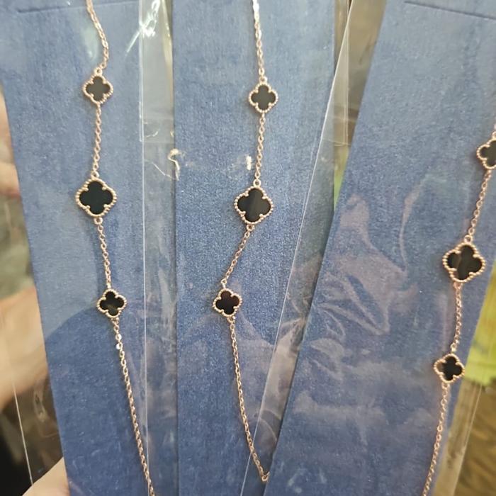 Gelang Serut Charm Pipa Kendari Bunga Pita Kuning Emas Asli Ubs 375