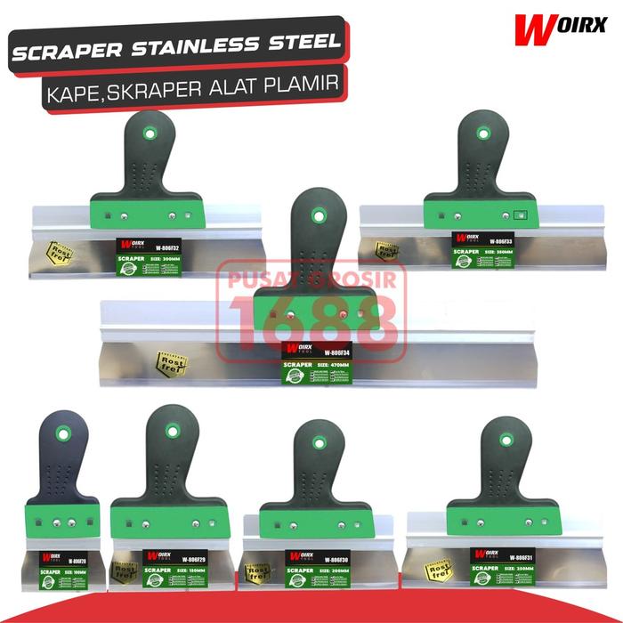 Scraper Kape Alat Plamir Stainless Steel Alat Plamir Compon Aci