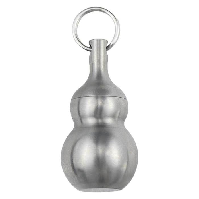 Titanium Pill Box Gourd Small Pocket Pill Box Keychain Mini