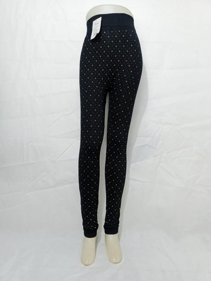legging Hw super tebal motif bintik legging import wanita Celana Panjang