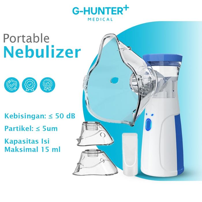 Nebulizer Portable Anak Dewasa Alat Terapi Uap Pernapasan Asma & Inhalasi