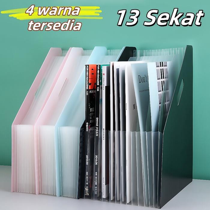 Standing File F4 / File Folder Document Bag A4 / Tas Dokumen File File Filling Folder 13 Sekat
