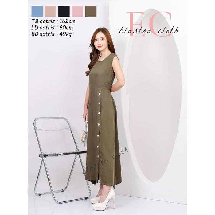 ELASTRA - INNER RAYON SLETING BELAKANG / INNER RAYON KOMBINASI KANCING / INNER MAXI / INNER GAMIS