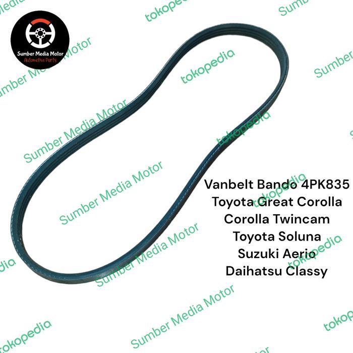 Bando Vanbelt 4PK835 Great Corolla, Twincam, Soluna, Aerio, Classy KI1