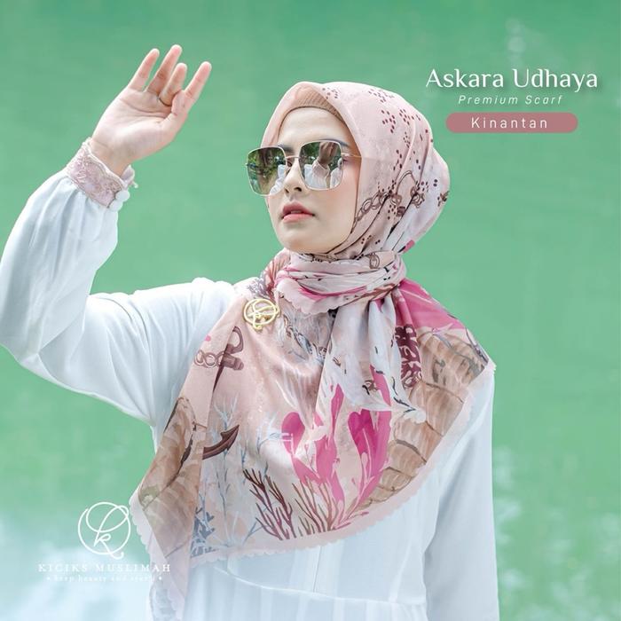 Scraf motif Askara Udhaya Kiciks Muslimah