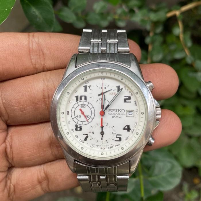 SEIKO SND311P2 CHRONOGRAPH VINTAGE WR 10 BAR