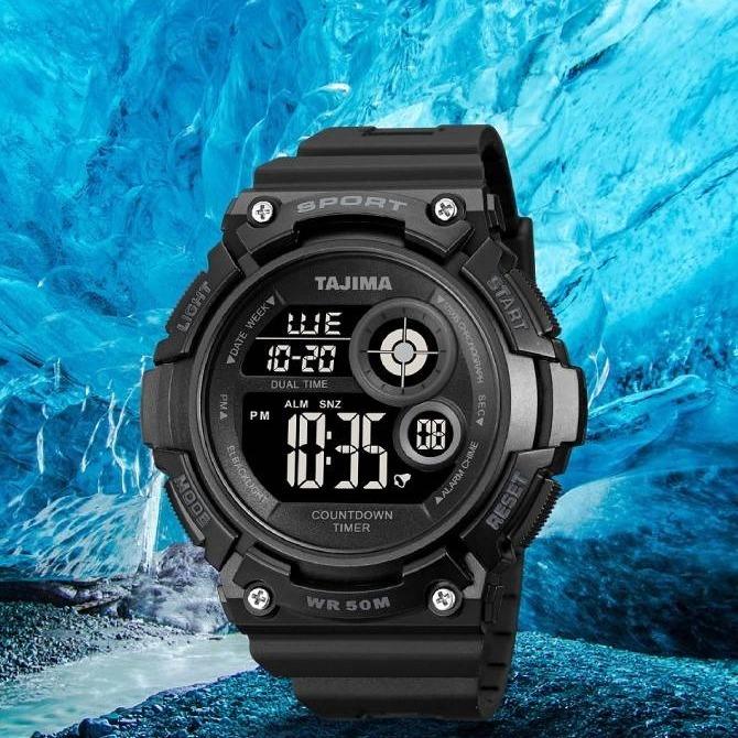 Jam Tangan TajiJam Tangan Digital Tajima Pria 8093 Fashion Water resist 50M Original Garansi 1 Tahun