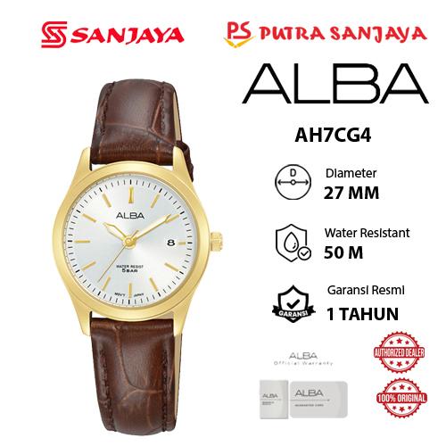 Jam Tangan ALBA AH7CG5 / AH7CG7 / AH7CG0 / AH7CG2 / AH7CG4 Original Garansi Resmi 1 tahun Leather S