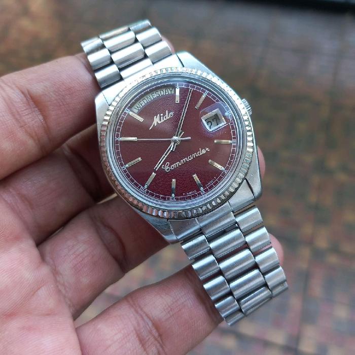 Mido Commander President vintage seiko orient longines omega tissot hamilton bulova daydate datejust