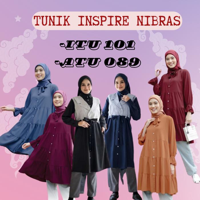 NIBRAS TUNIK ITU 089// ITU 101 TUNIK MUSLIM NYAMAN TERBARU 2023