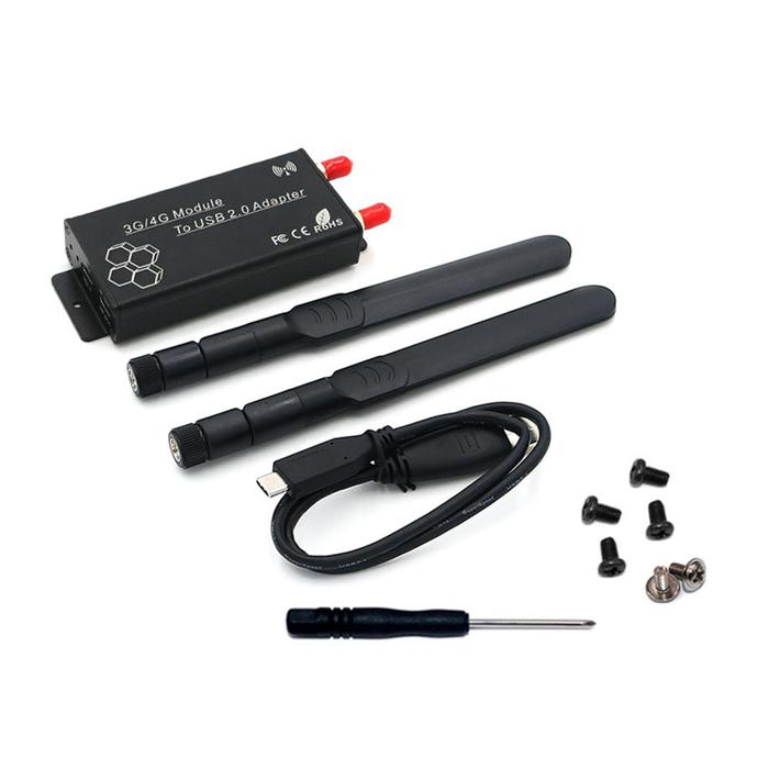 NGFF M.2 to USB 2.0 Type-C Adapter Card with SIM Card Slot Auxiliary