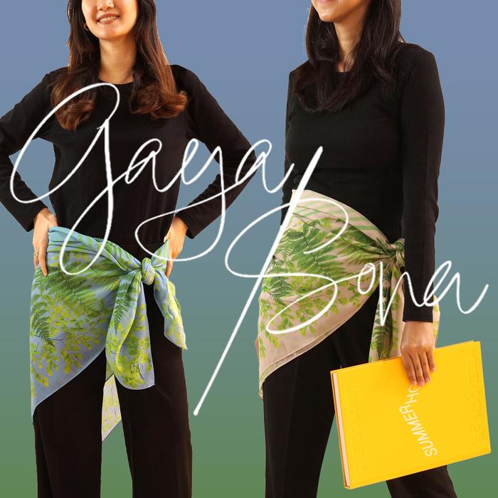 Gaya Per Sona Adiantum Diplazium Series Voile Scarf Square Hijab (Suplir & Pakis)