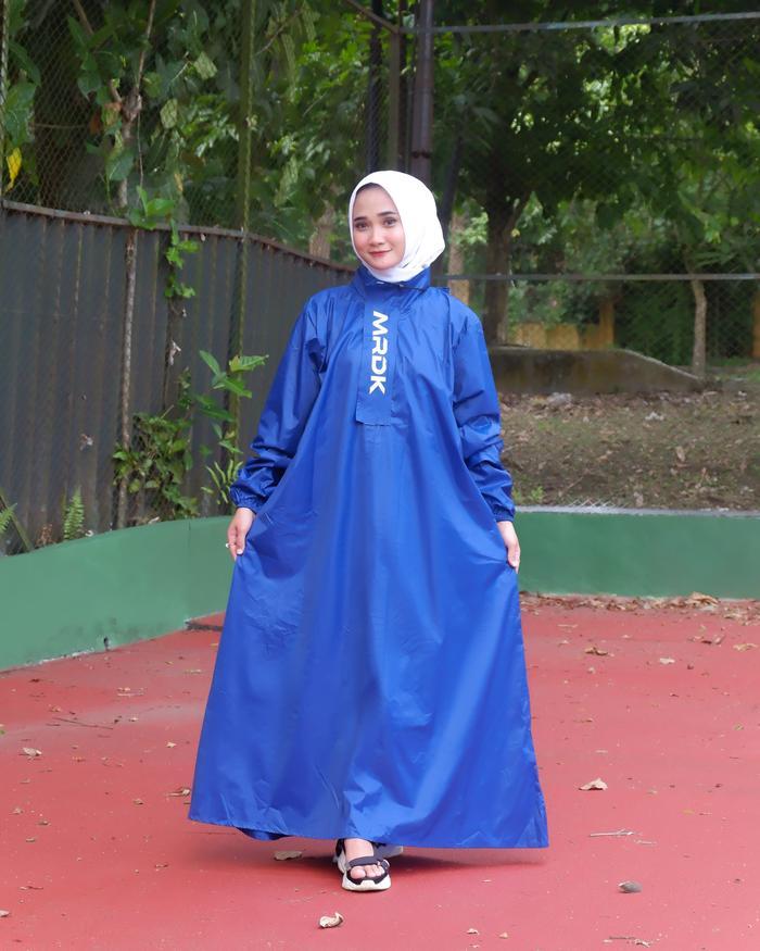 Jas Hujan Gamis Zipper Praktis Mrdk By Amz Pasti Ori