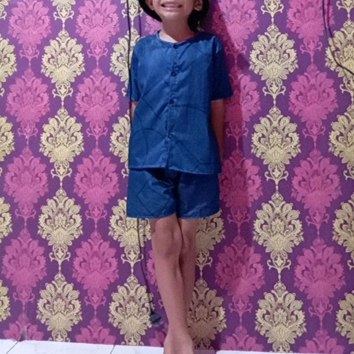 baju anak one set cewe dan cowo, moti random