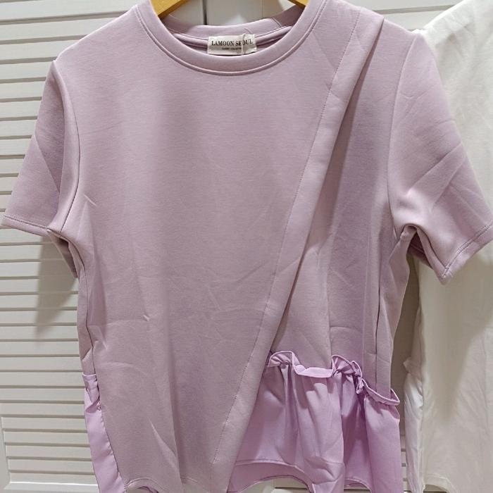Atasan kaos tangan pendek wanita top lamoon seoul bangkok bkk
