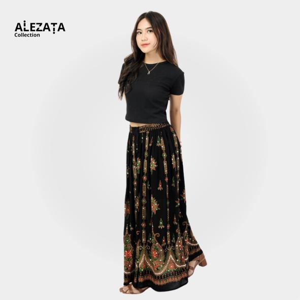 Rok Motif Etnik | Rok Khas Bangkok | Rok Premium | Bawahan Wanita Premium - Alezatacollection