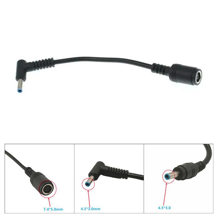 DC Power Charger Converter Adapter Cable 7.4mm Female to 4.5mm Male