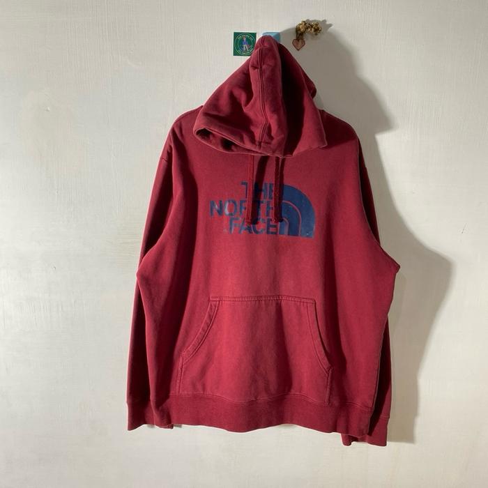 HOODIE THE NORTH FACE MAROON SECOND